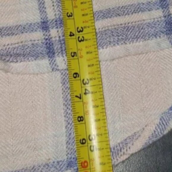 Rails Pink Blue Plaid button-down Shirt Dress size Large - Picture 5 of 6